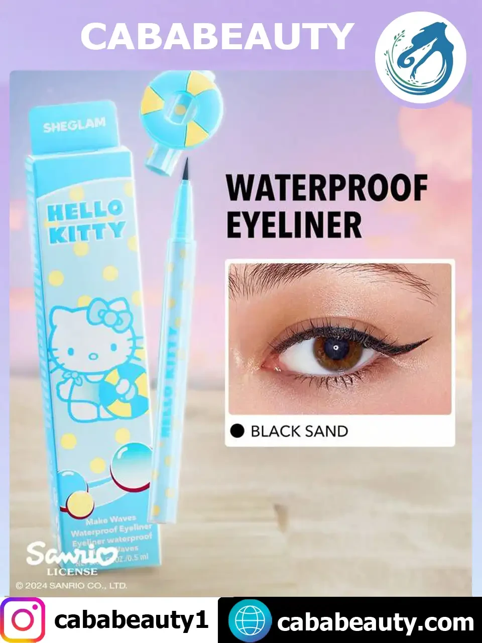 Hello Kitty｜SHEGLAM Eyeliner waterproof Make Waves