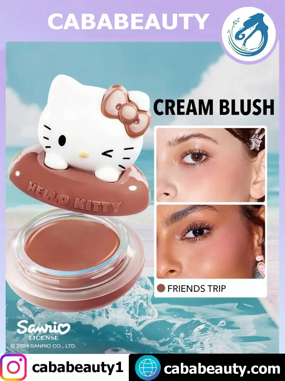 Hello Kitty｜SHEGLAM Blush crème Coastal Charm