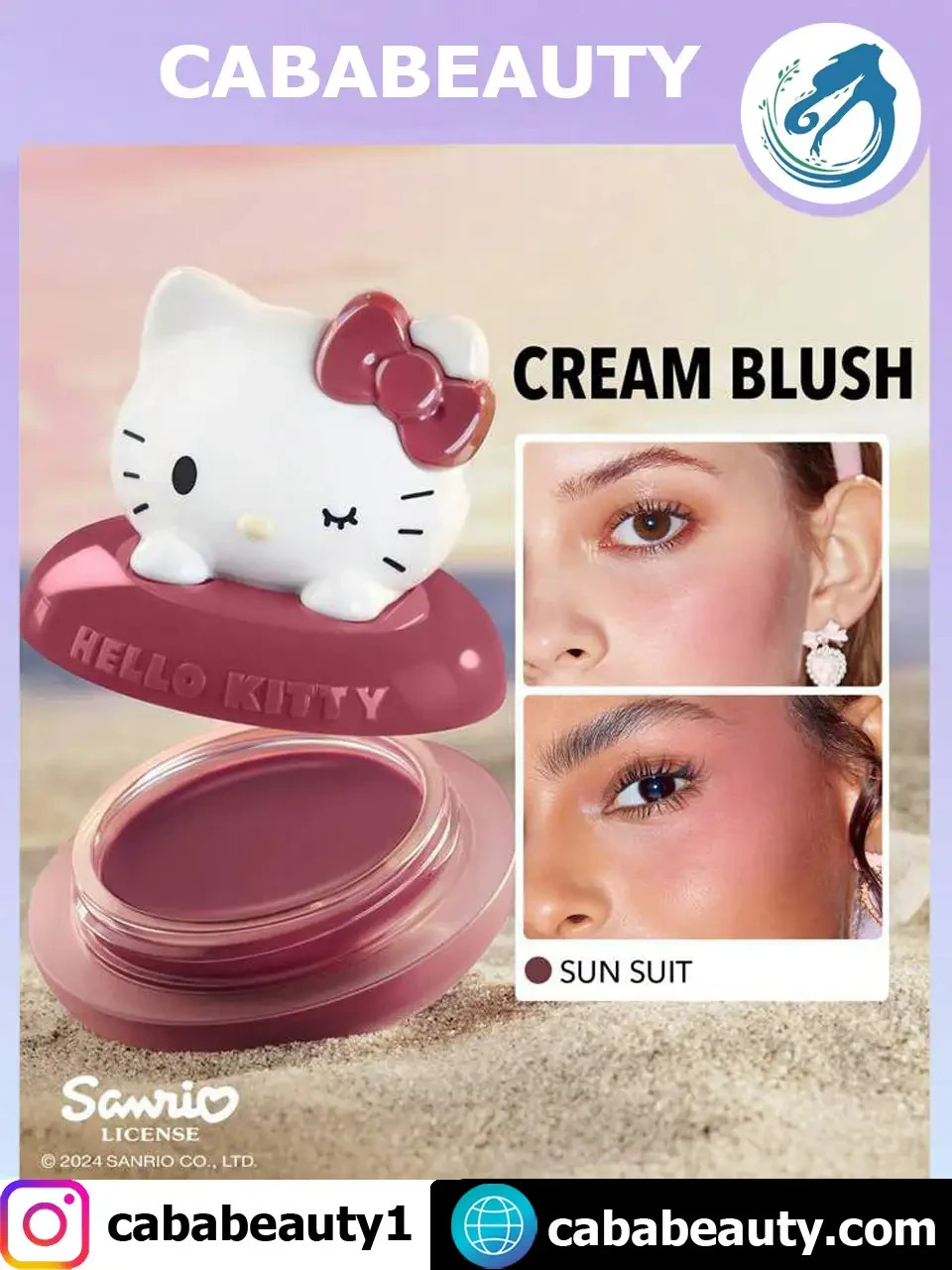 Hello Kitty｜SHEGLAM Blush crème Coastal Charm