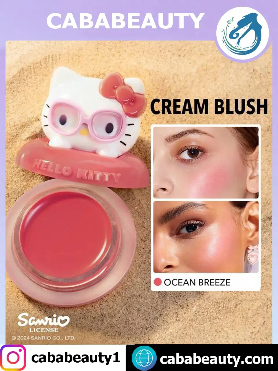 Hello Kitty｜SHEGLAM Blush crème Coastal Charm