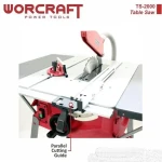 منشار طاولة للخشب 2000 وات 255 مم مع مكنسة كهربائية Scie À Table Pour Bois 2000W 255mm Avec Aspirateur WORCRAFT