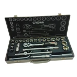 علبة المفاتيح 24 قطعة Caisse Douilles . CROWN 24Pcs 1/2″