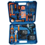 علبة أدوات مع مفك براغي  Caisse a outils avec visseuse  SSTEEL 21V 2.0A  75PCS