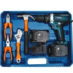 علبة أدوات مع مفك براغي  Caisse a outils avec visseuse  SSTEEL 21V 2.0A  75PCS